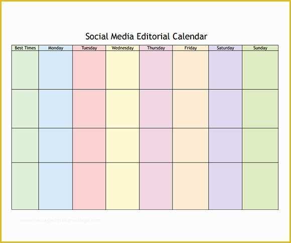 Content Calendar Template Free Of 8 Sample social Media Calendar Templates to Download