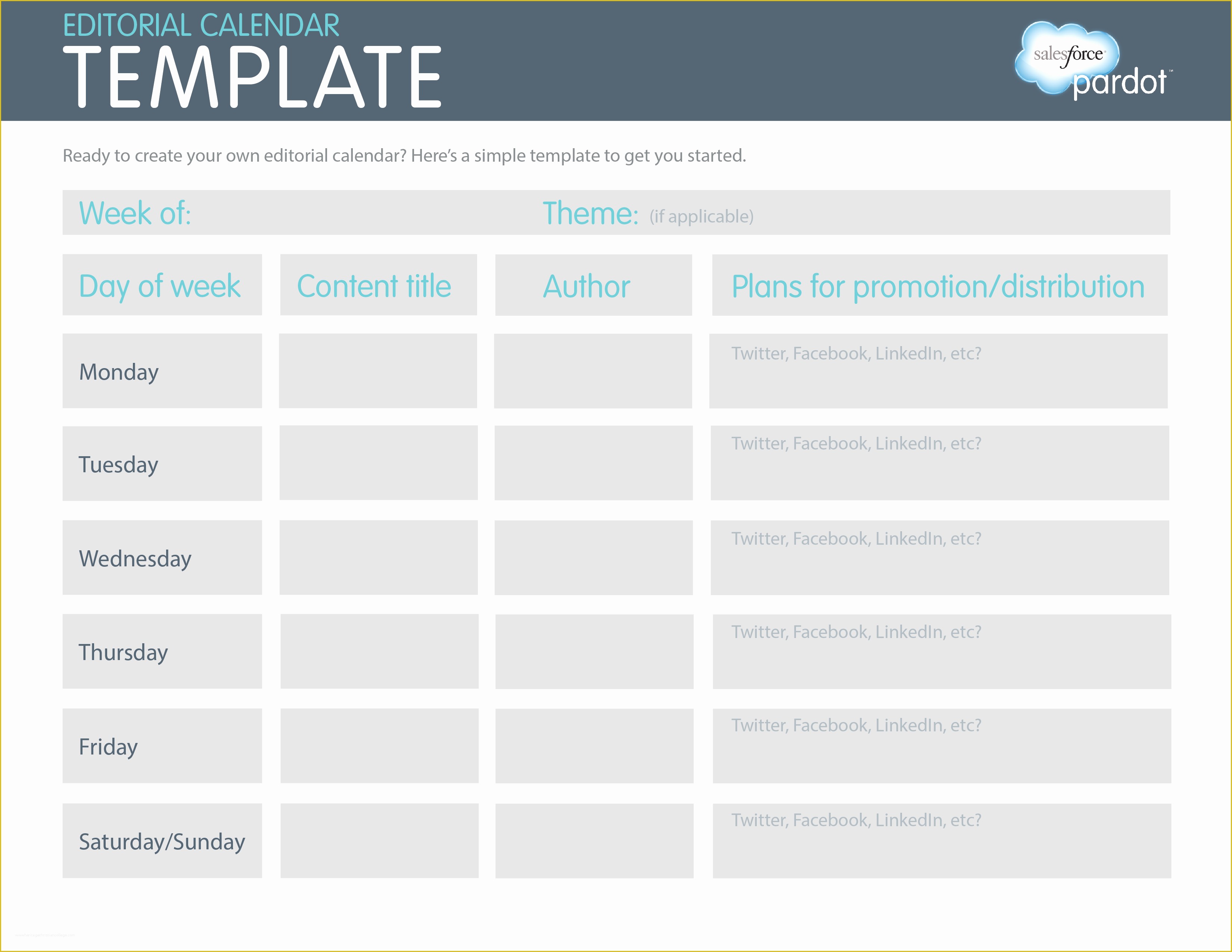 Content Calendar Template Free Of A Quick How to Easy Editorial Calendars [template