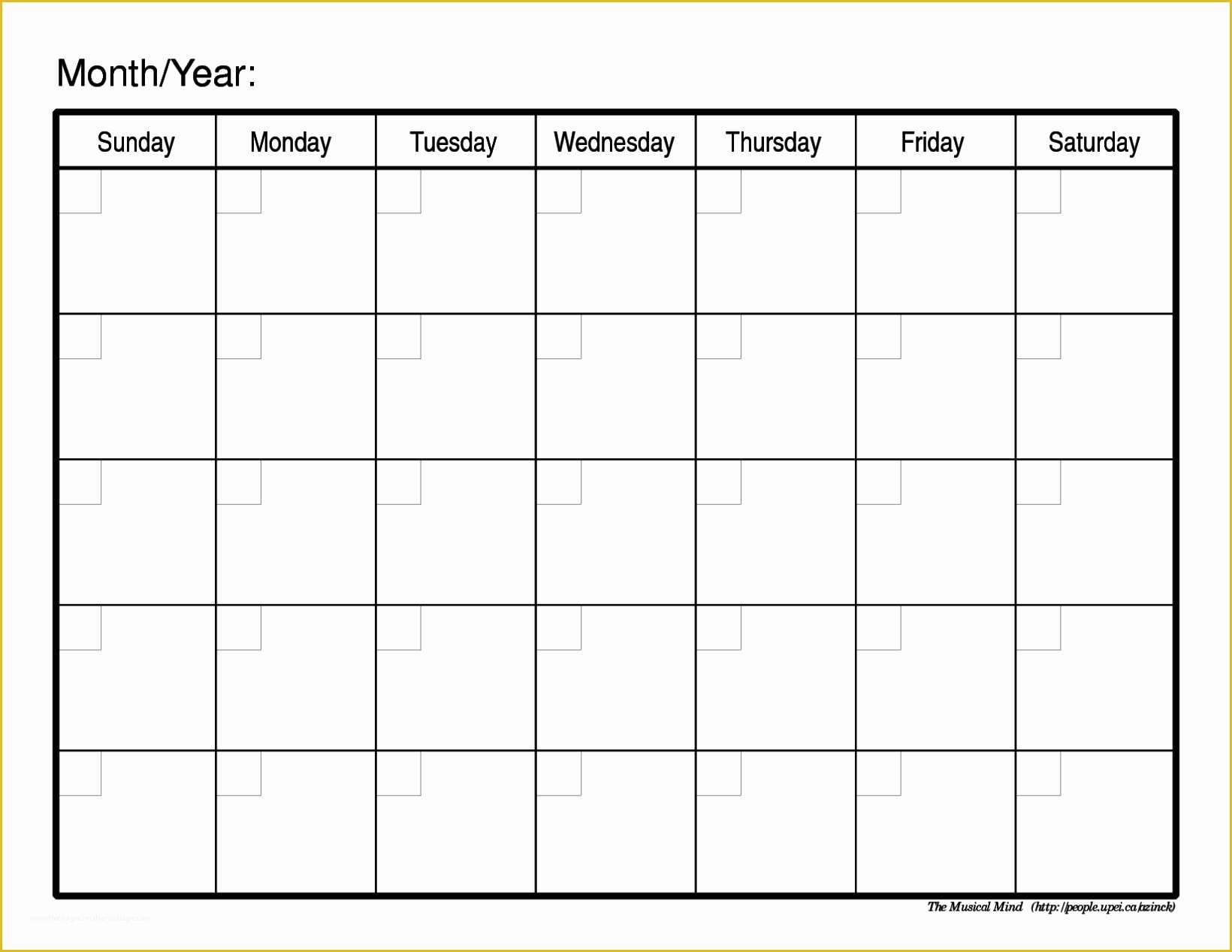 Content Calendar Template Free Of Best Free Printable Blank Calendar Templates