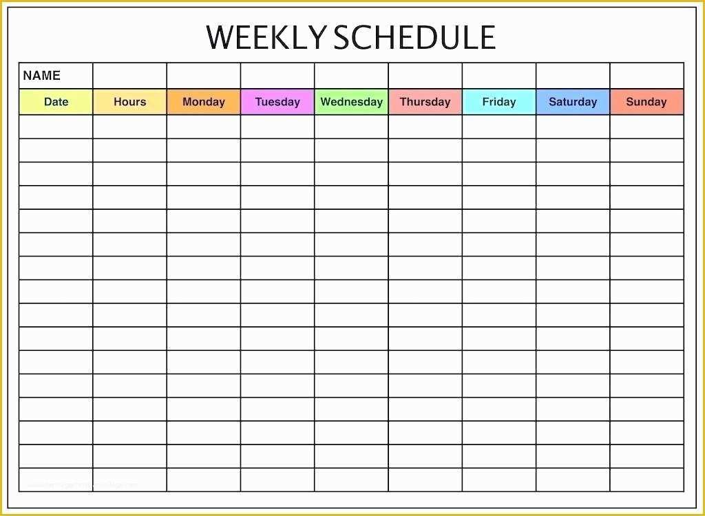 Plan schedule