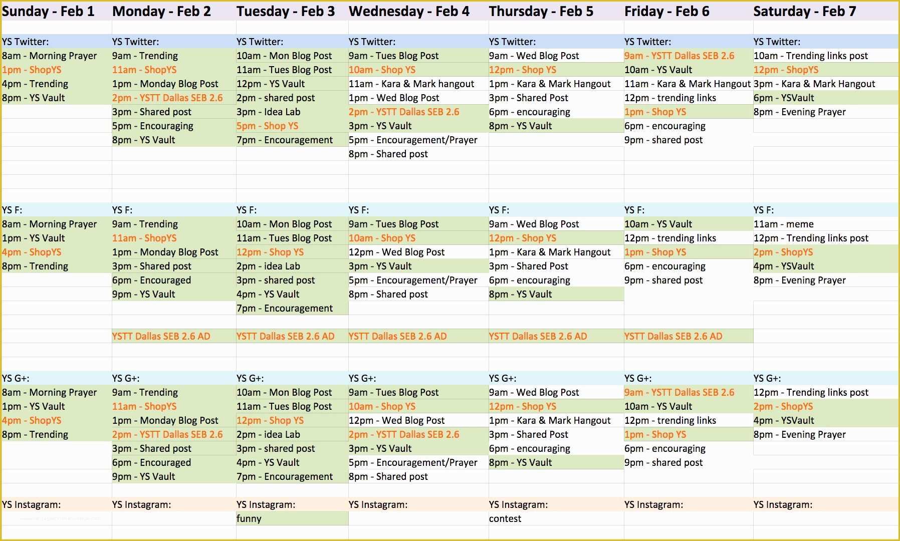 Content Calendar Template Free Of social Media Content Calendar Template Google Docs 2018