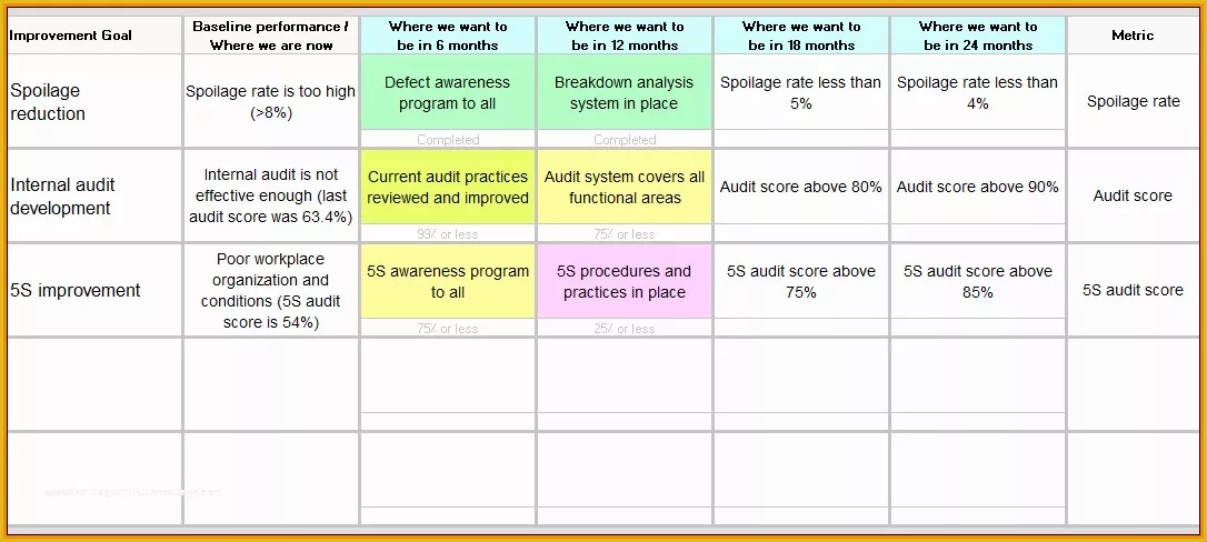 Continuous Improvement Tracker Template