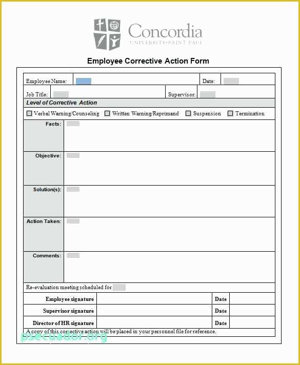 Continuous Improvement Template Free Of Performance Improvement Action Plan Sample for Supervisor