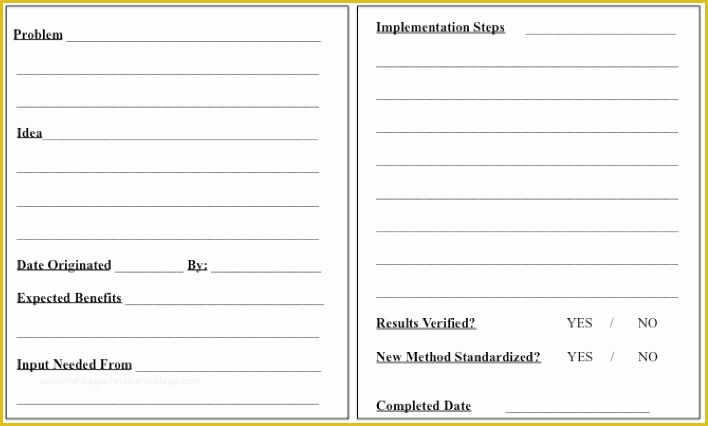 Continuous Improvement Template Free Of Templates Healthcare Kaizen