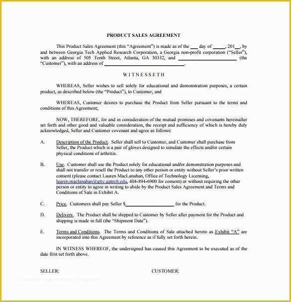 Contract for Sale Of Goods Template Free Of 15 Sample Downloadable Sales Agreement Templates