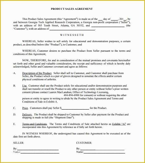 Contract for Sale Of Goods Template Free Of 6 Free Sales Agreement Templates Excel Pdf formats