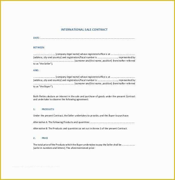 Contract for Sale Of Goods Template Free Of Sales Agreement Template 27 Word Pdf Google Docs