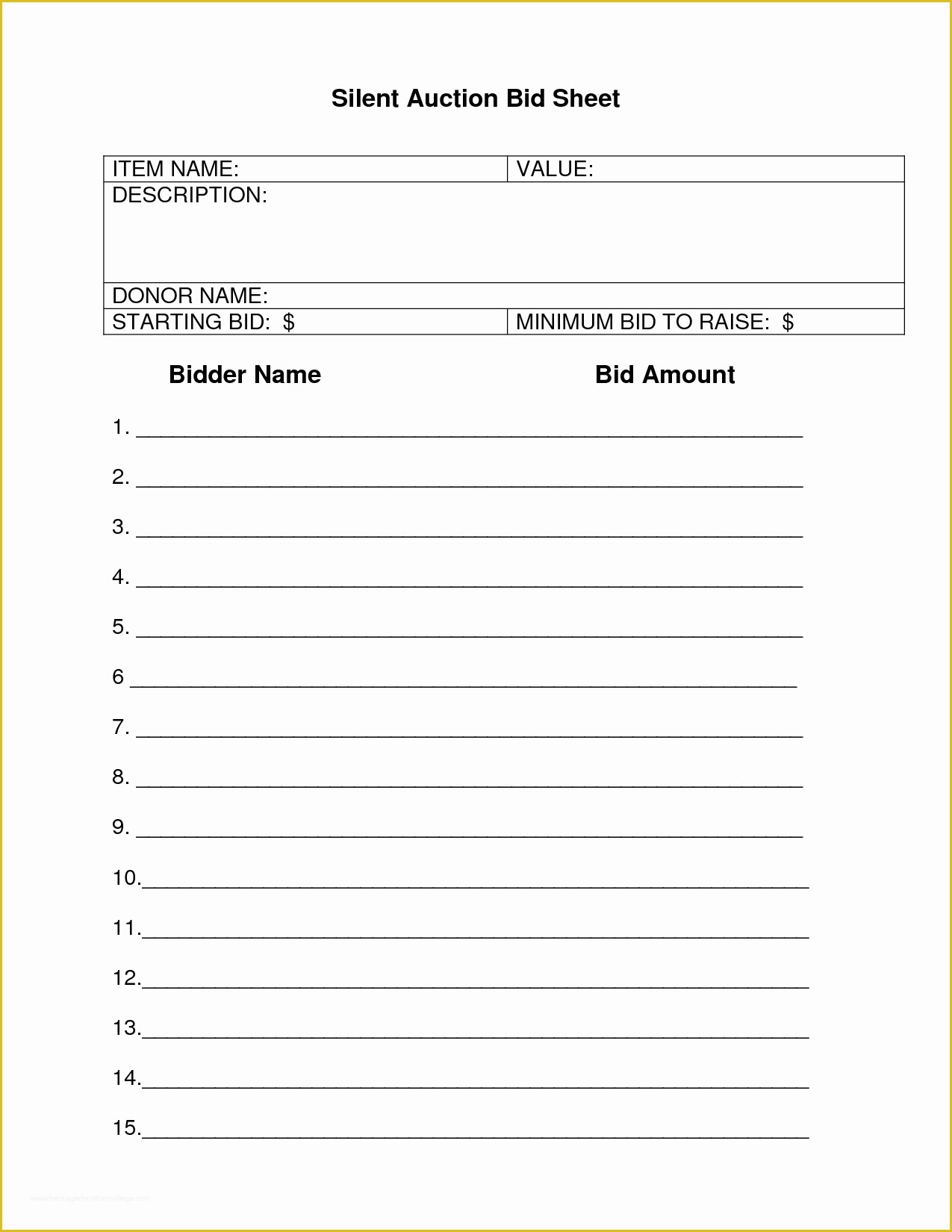 Contractor Bid Sheet Template Free Of Construction Bid Sheet Template and Free Printable Job