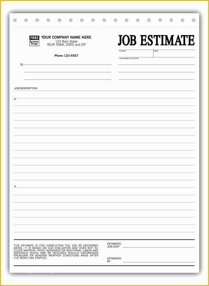 Contractor Bid Sheet Template Free Of Construction Estimate Template