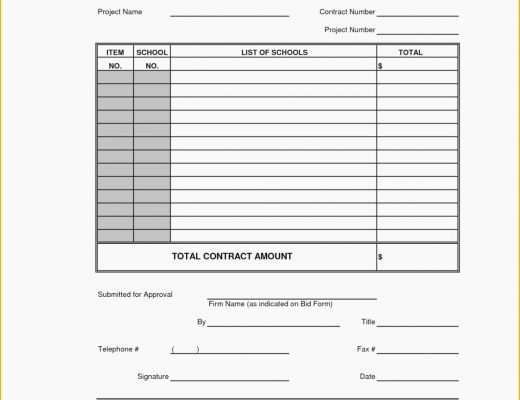 Contractor Bid Sheet Template Free Of Free Bid Sheet Template Excel Silent Auction Download