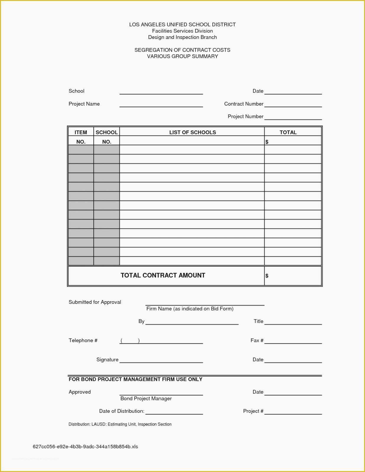 48 Contractor Bid Sheet Template Free