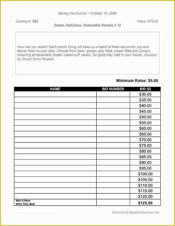 Contractor Bid Sheet Template Free Of Printable Blank Bid Proposal forms
