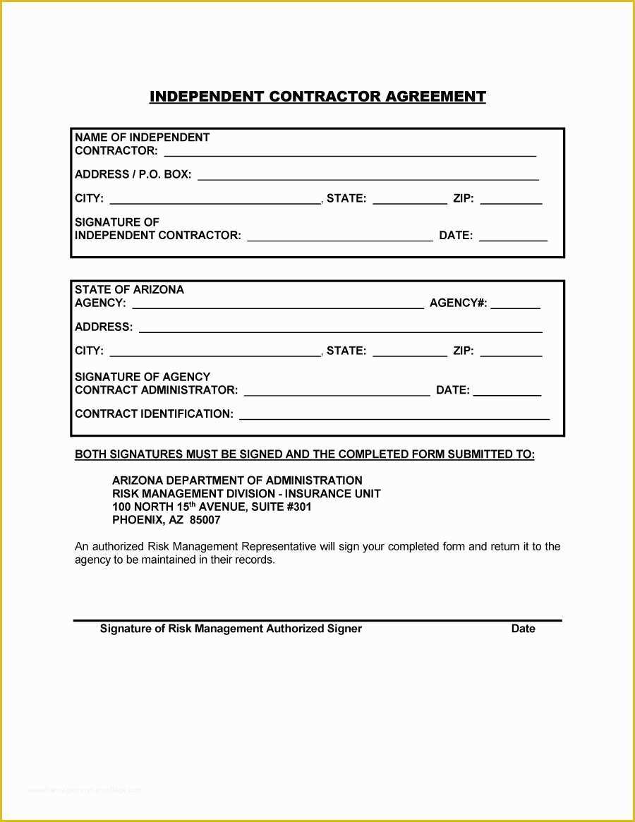 Contractor Service Agreement Template Free Of 50 Free Independent Contractor Agreement forms &amp; Templates