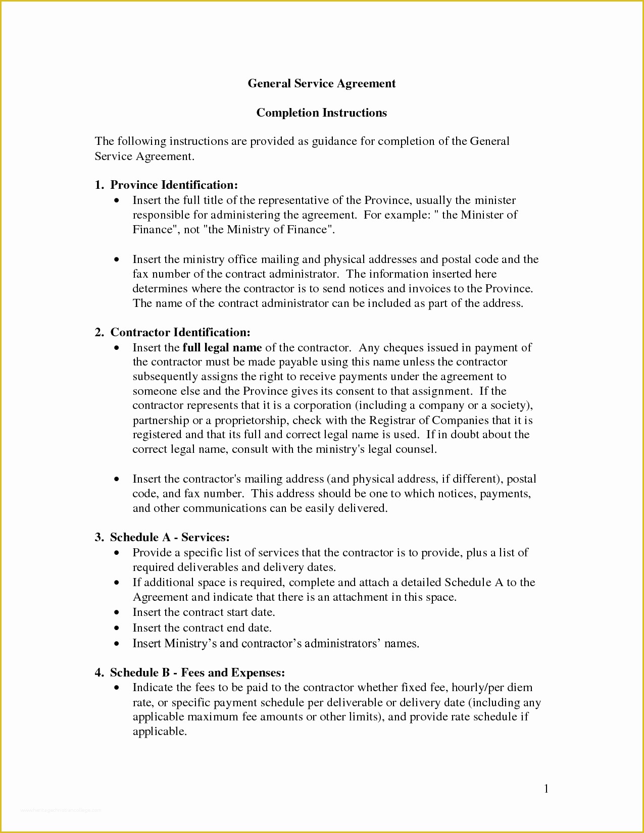 46 Contractor Service Agreement Template Free