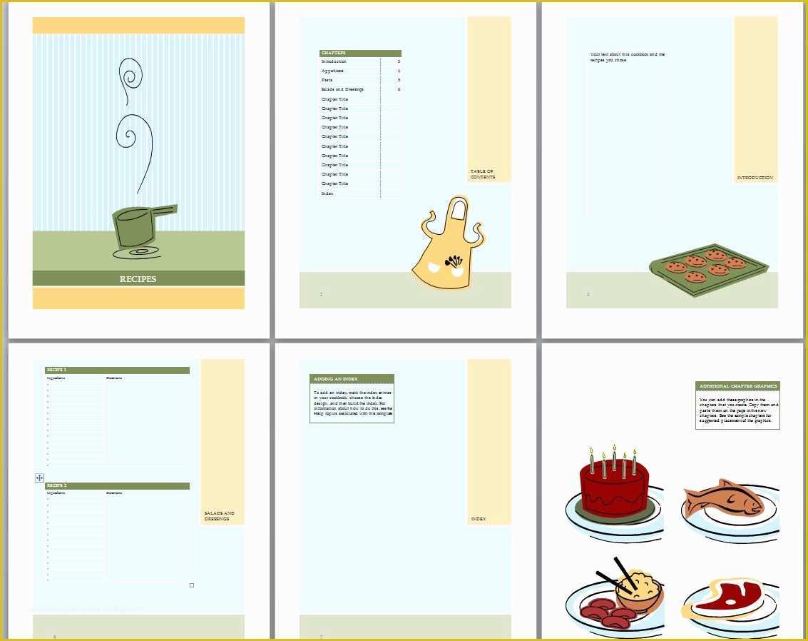 Cookbook Page Template Free Of 4 Best Of Free Printable Cookbook Templates Free