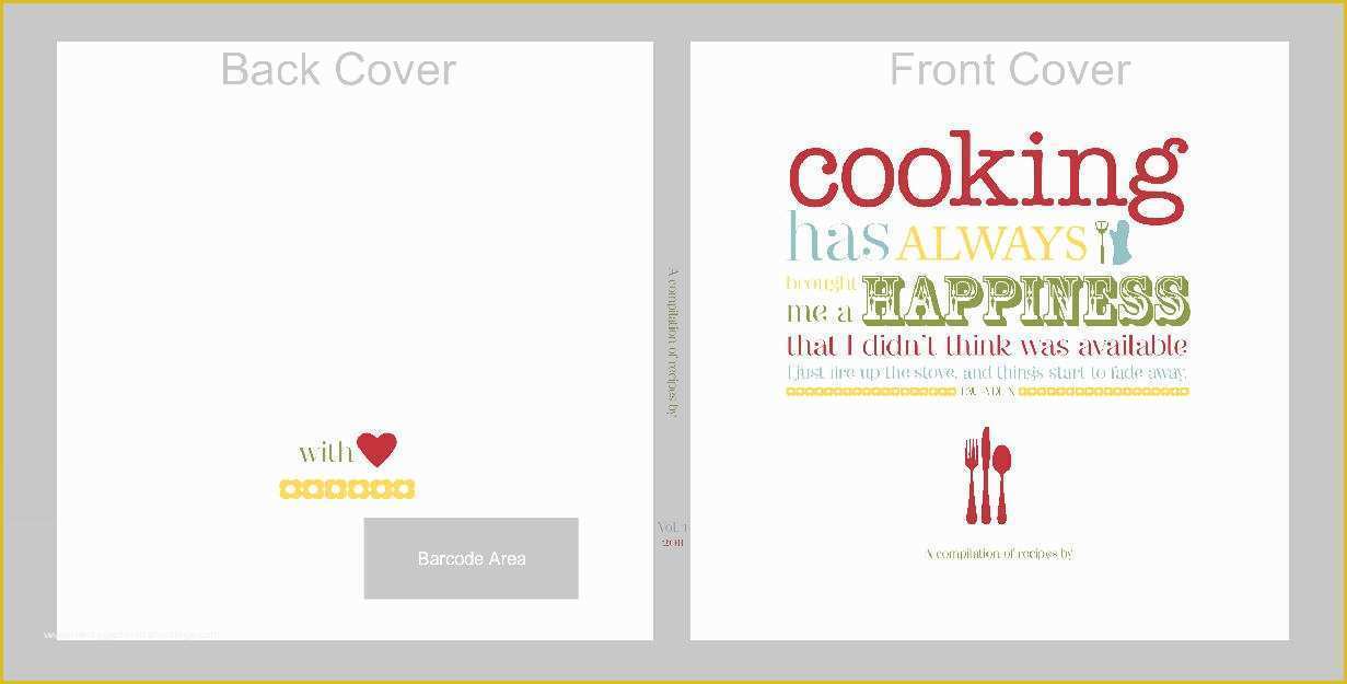 Cookbook Page Template Free Of 7 Best Of Recipe Book Cover Template Free Recipe