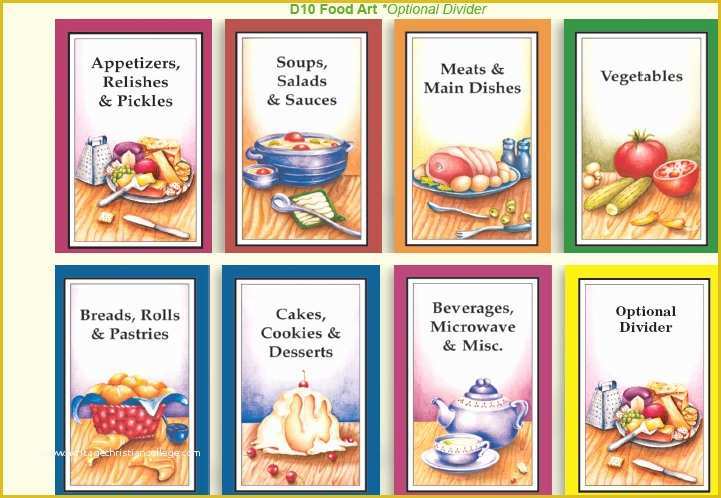 Cookbook Page Template Free Of 8 Best Of Free Printable Cookbook Divider Tabs
