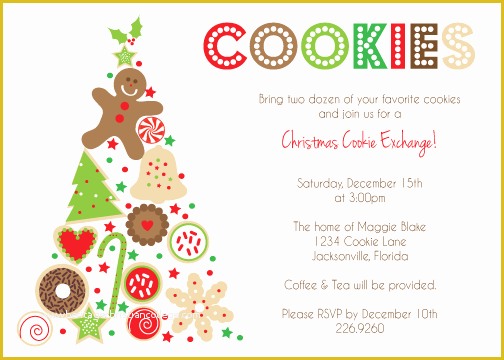 Cookie Flyer Template Free Of 8 Best Of Cookie Swap Printable Invitation Template