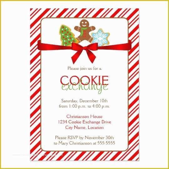 Cookie Flyer Template Free Of Cookie Exchange Party Invitation