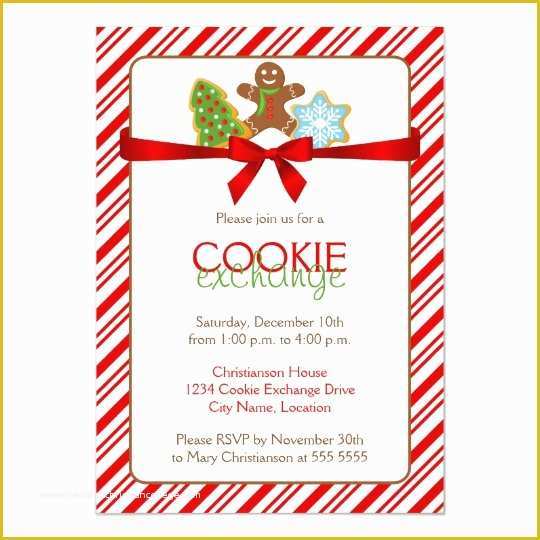 Cookie Flyer Template Free Of Cookie Exchange Party Invitation 