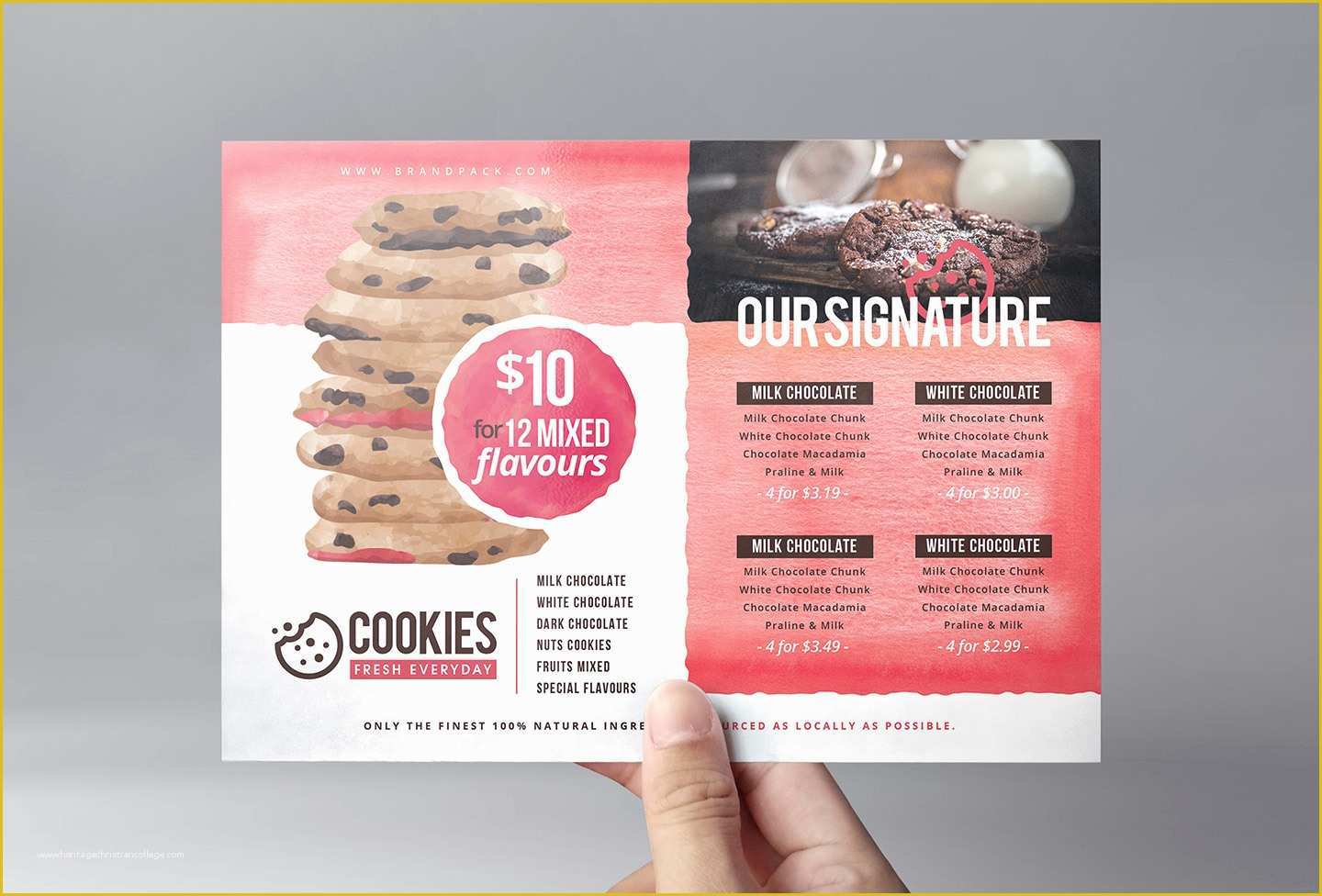 Cookie Flyer Template Free Of Cookie Shop Flyer Template for Shop & Illustrator