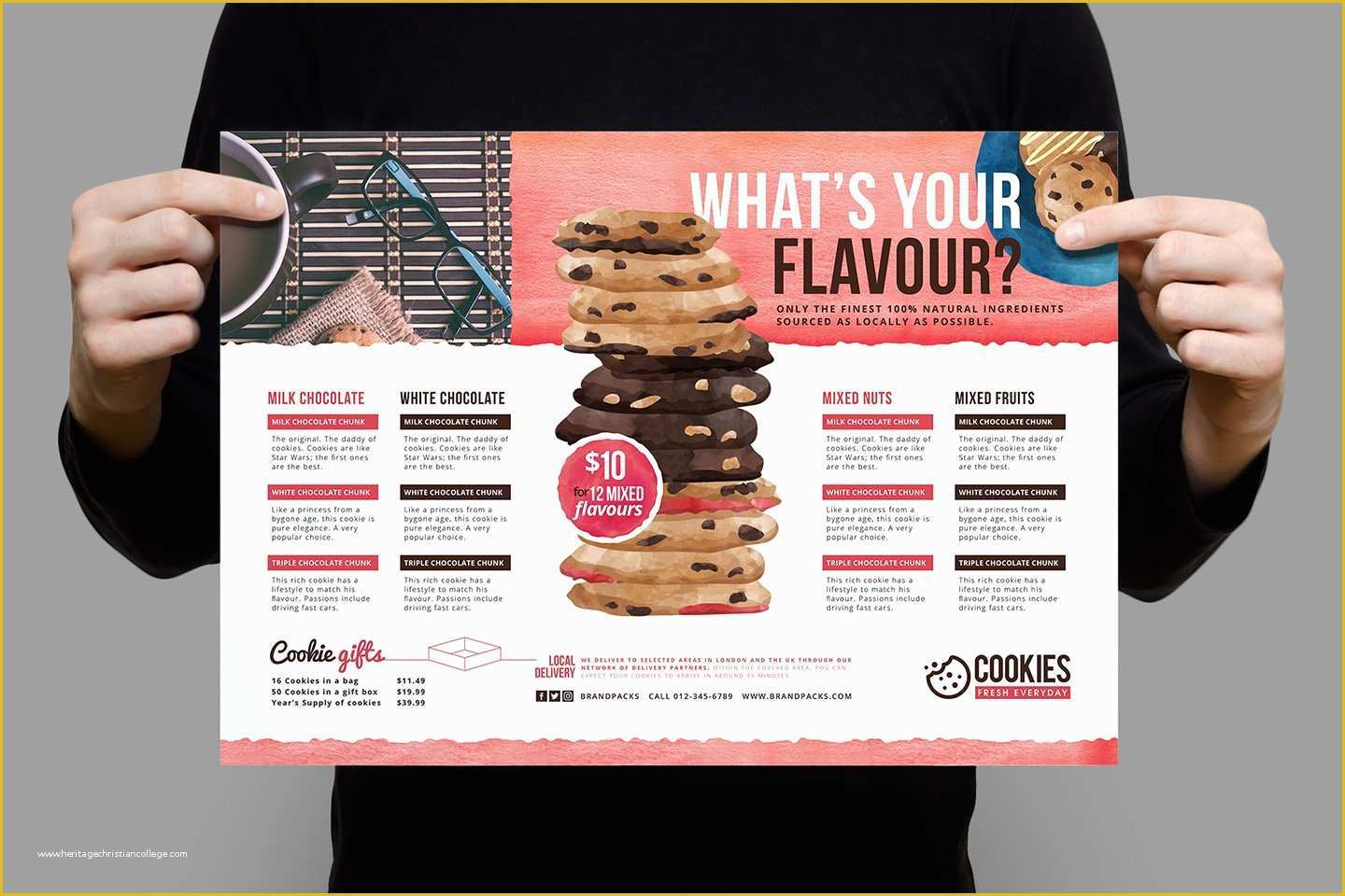 Cookie Flyer Template Free Of Cookie Shop Poster Template Flyer Templates Creative
