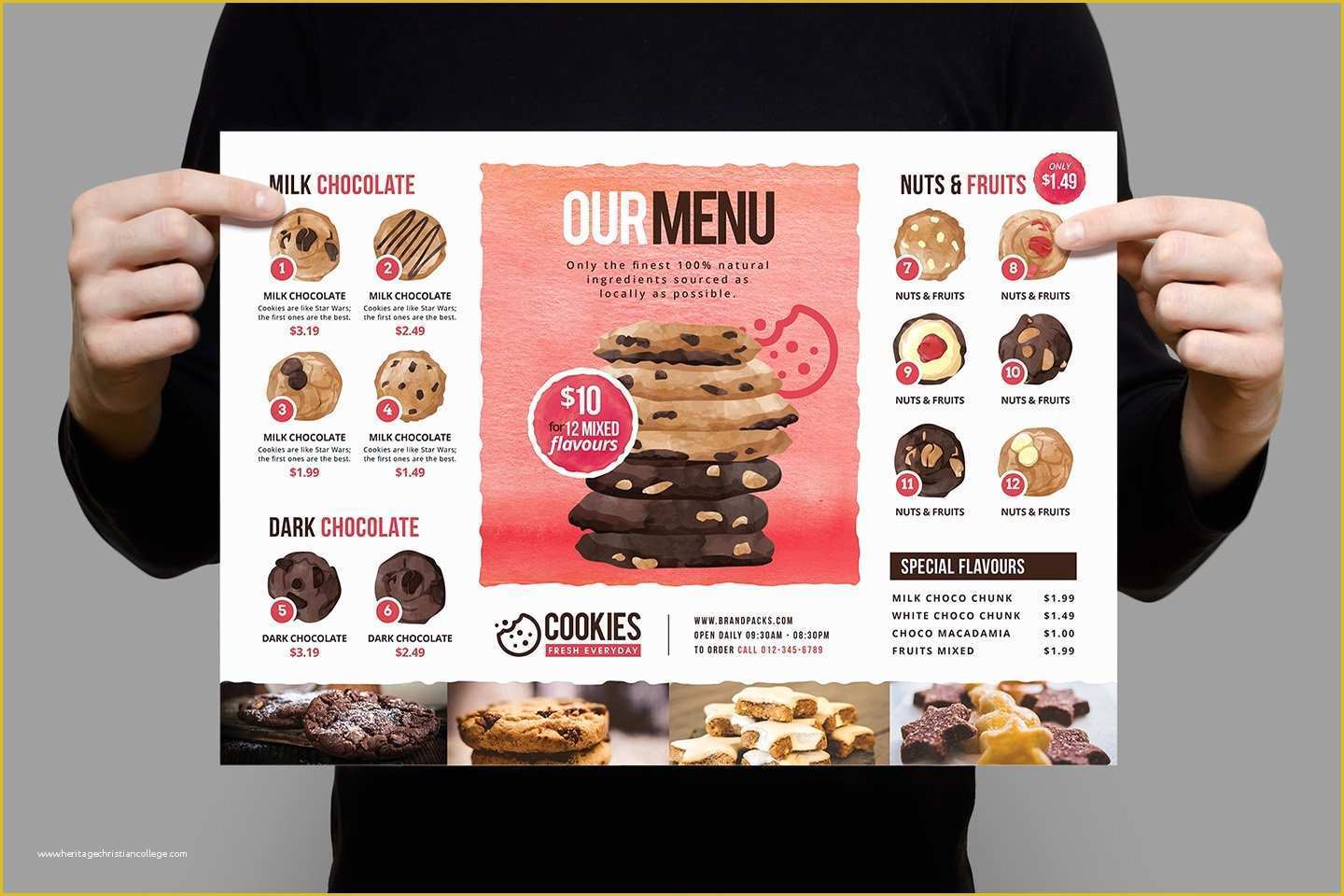 Cookie Flyer Template Free Of Cookie Shop Poster Template V2 Flyer Templates