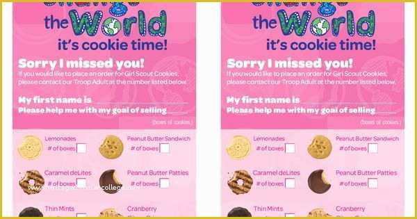 Cookie Flyer Template Free Of Girl Scout Cookie Flyer Template Google Search