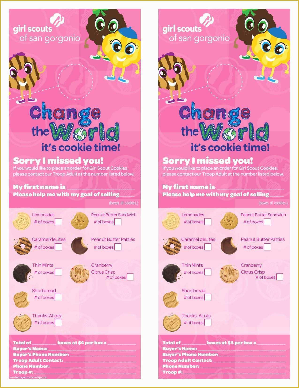 Cookie Flyer Template Free Of Girl Scout Cookie Flyer Template Google Search