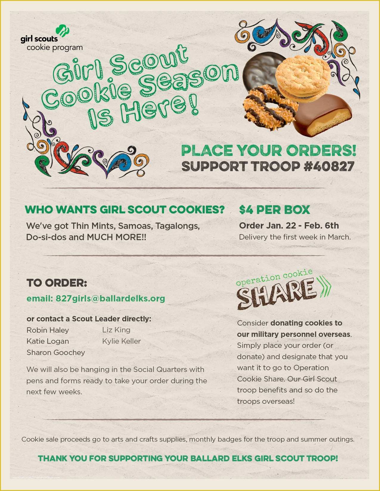 Cookie Exchange Flyer Template Free