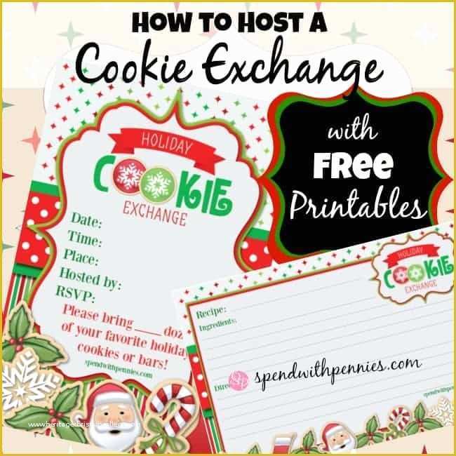 Cookie Flyer Template Free Of How to Host A Cookie Exchange Free Printable Invitations
