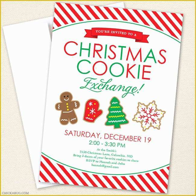 Cookie Flyer Template Free Of How to Host A Holiday Cookie Exchange Free Printables