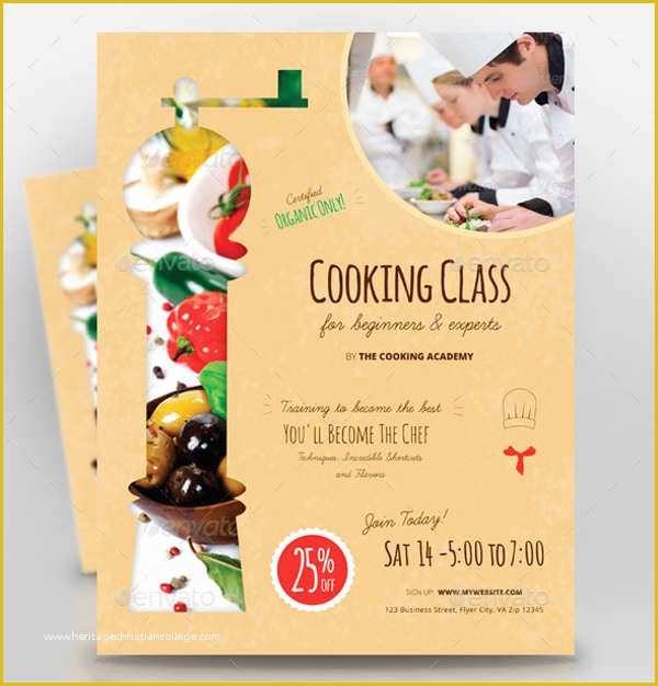 Cooking Flyers Templates Free Of 15 Cooking Flyer Designs