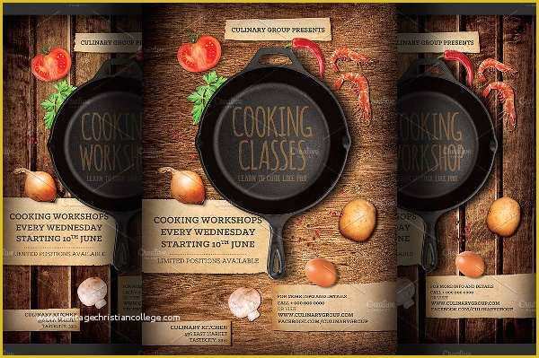 Cooking Flyers Templates Free Of 15 Cooking Flyer Designs