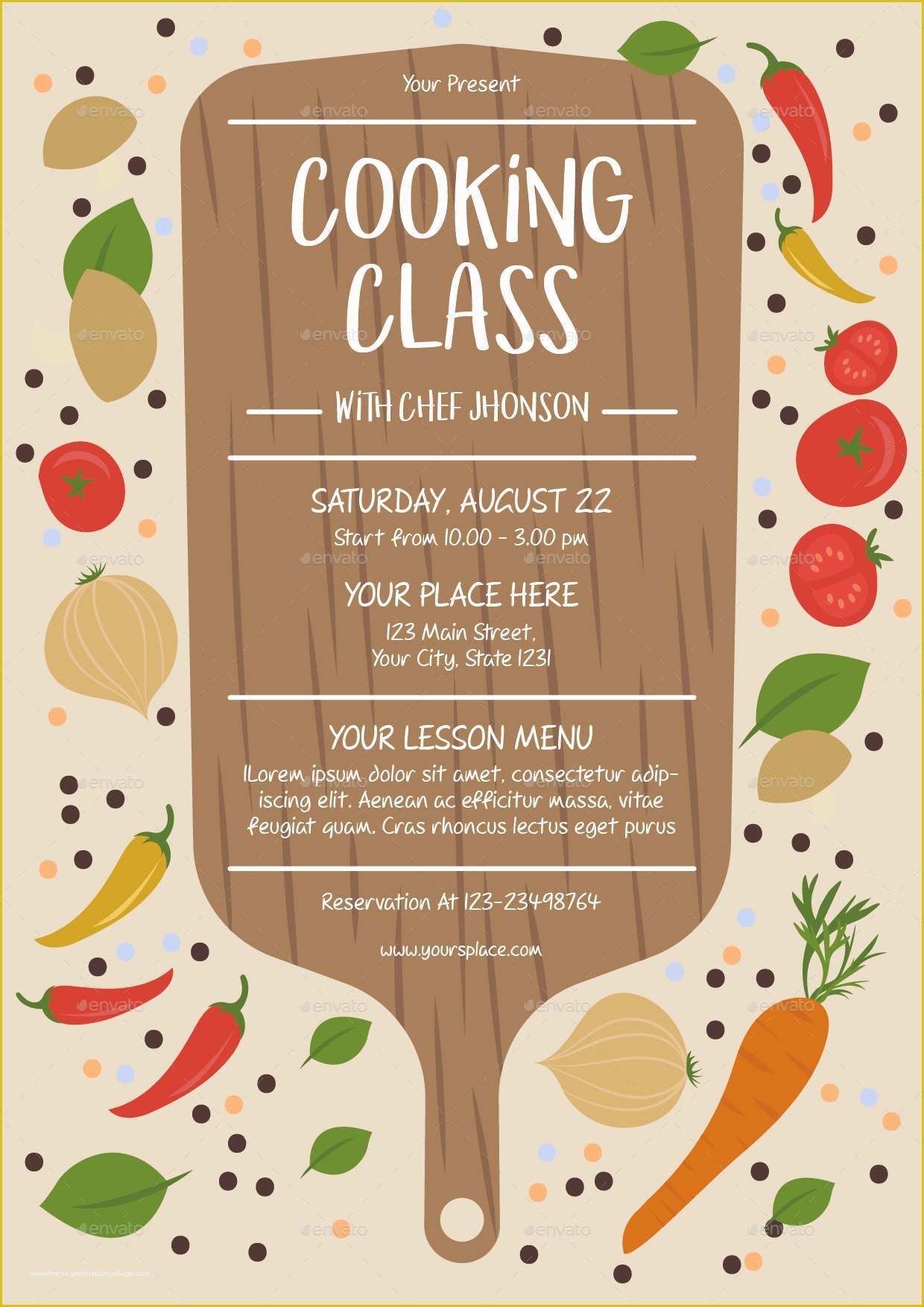 Cooking Flyers Templates Free Of Cooking Class Flyer Template by Lyllopop