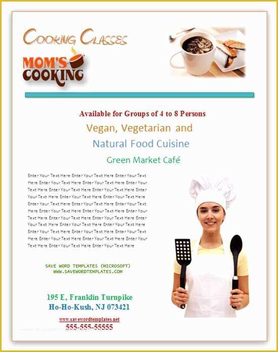Cooking Flyers Templates Free Of Cooking Flyer
