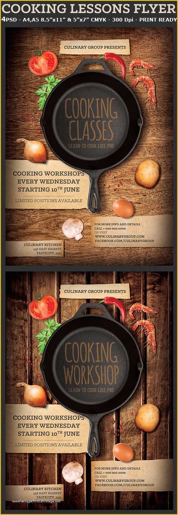 Cooking Flyers Templates Free Of Cooking Lessons Flyer Template