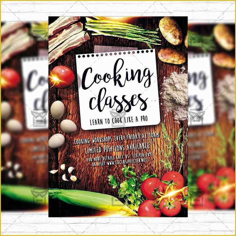Cooking Flyers Templates Free Of Cooking Lessons – Premium Flyer Template Instagram Size