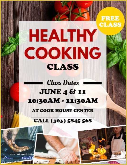 Cooking Flyers Templates Free Of Copie De Healthy Cooking Flyer Template