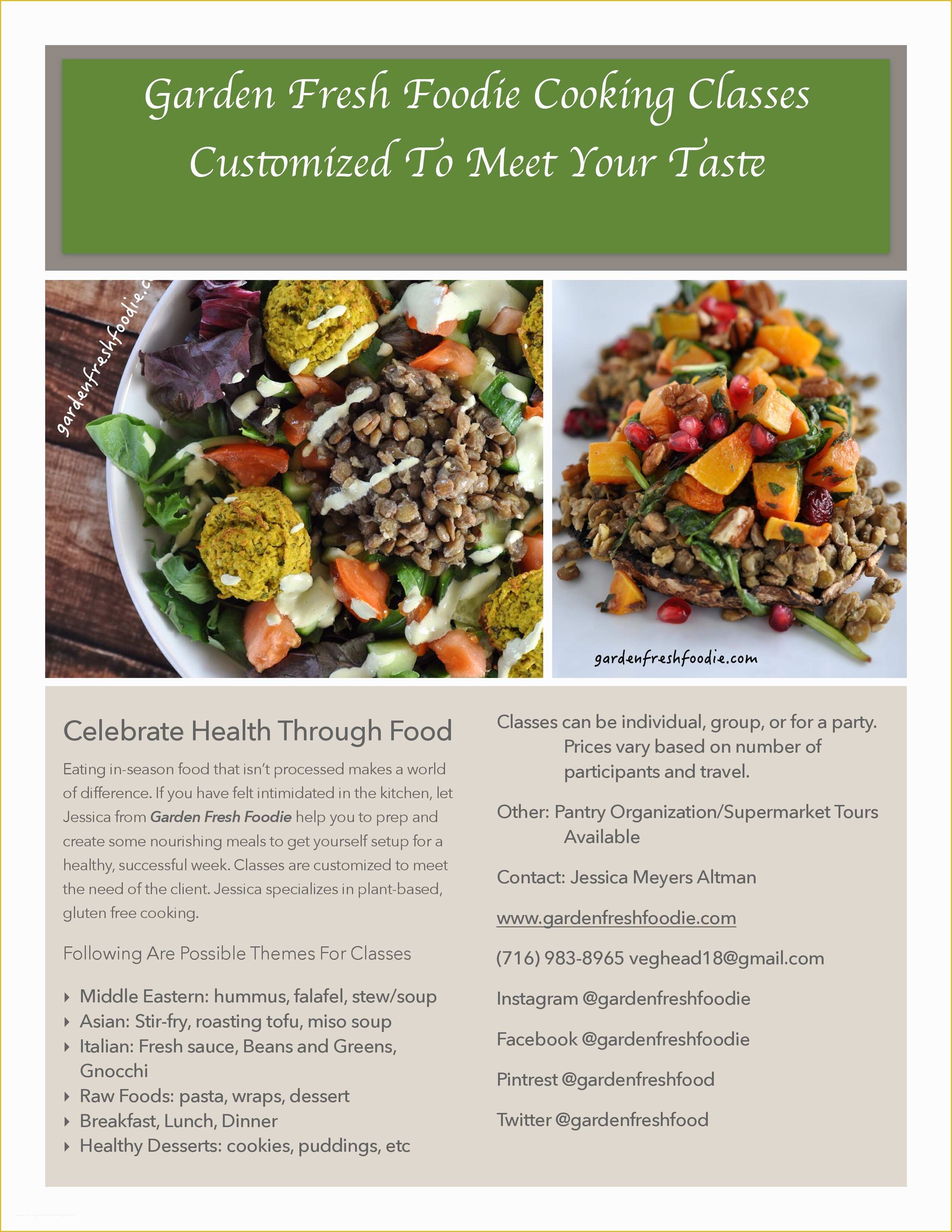 Cooking Flyers Templates Free Of Healthy Cooking Classes Buffalo Ny