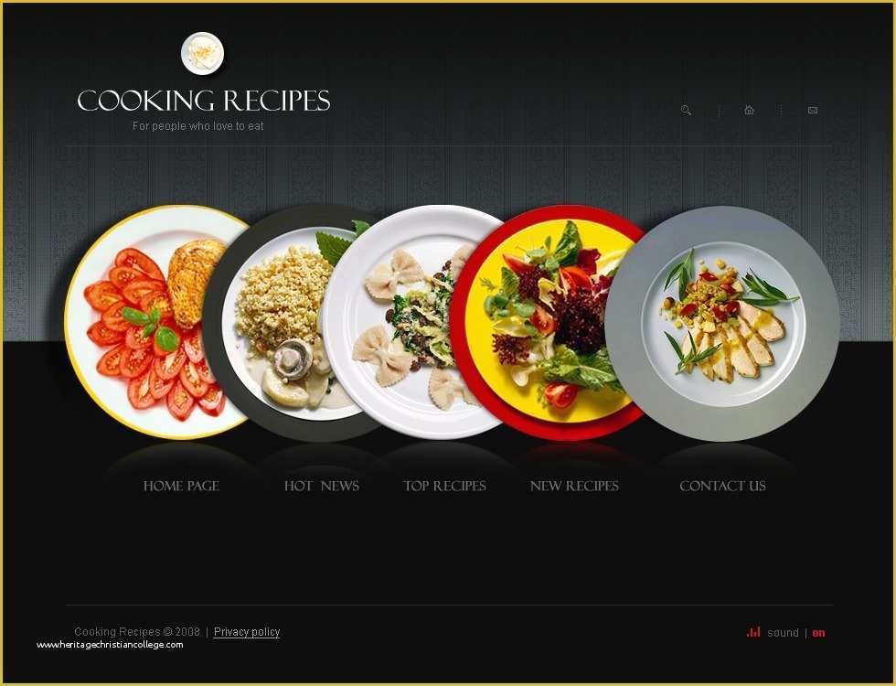 Cooking Website Templates Free Download Of Cooking Flash Template