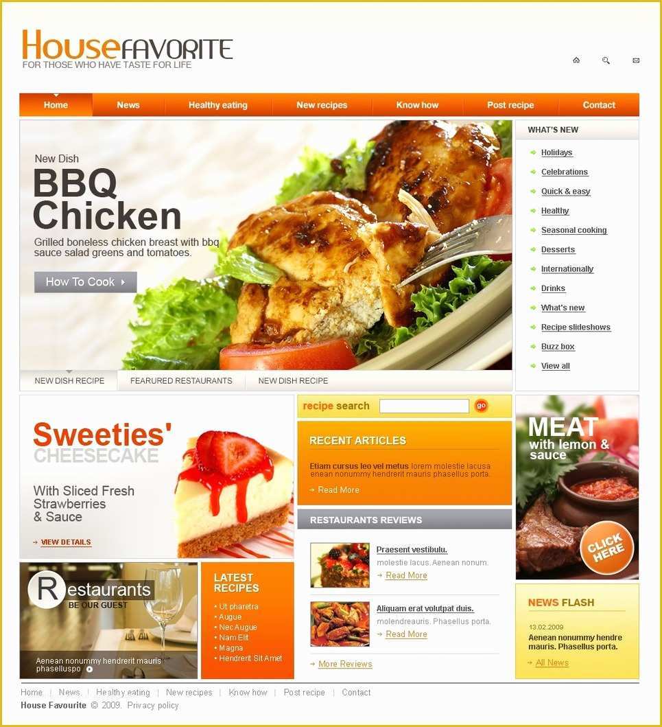Cooking Website Templates Free Download Of Cooking Website Template Web Design Templates Website