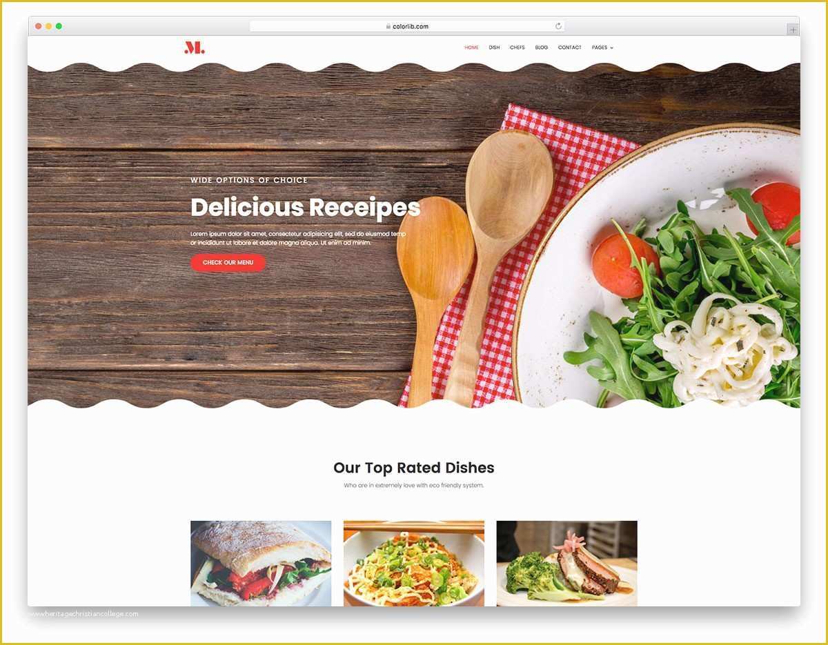 Cooking Website Templates Free Download Of Free Church Web Templates Download Lovely Restaurant Free