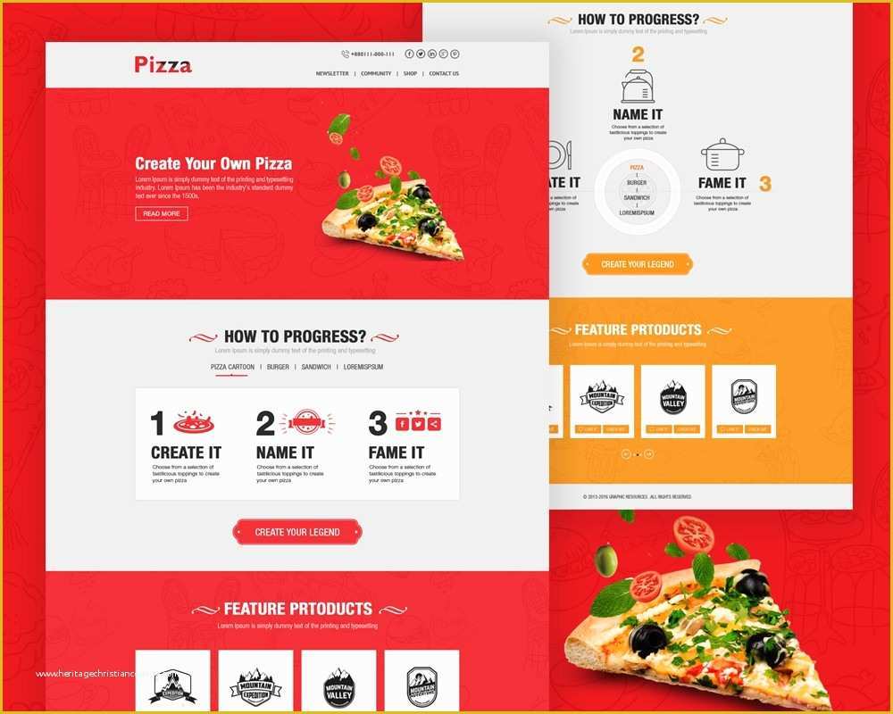 Cooking Website Templates Free Download Of Pizza Website Template Free Psd Download Download Psd