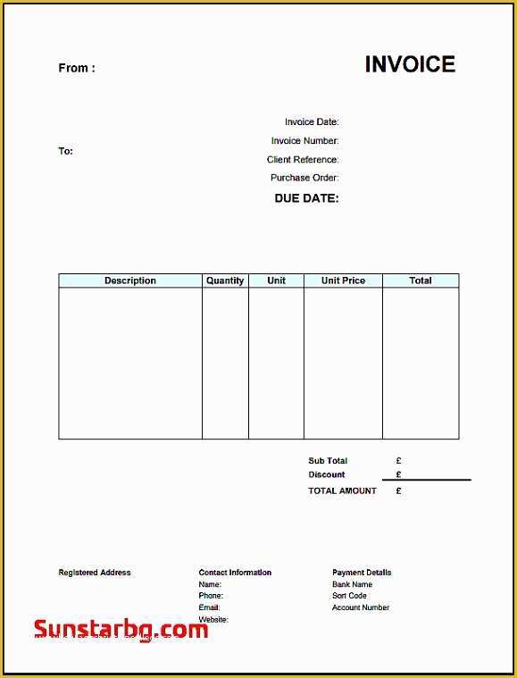 Cool Invoice Template Free Of 6 Free Invoice Template Word Sampletemplatess