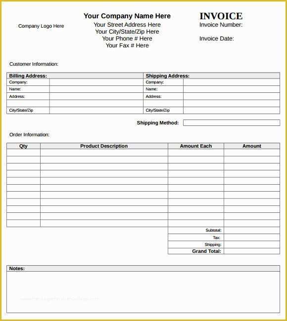 Cool Invoice Template Free Of Cool Invoice Template Free Designing 10 Word Excel Pdf