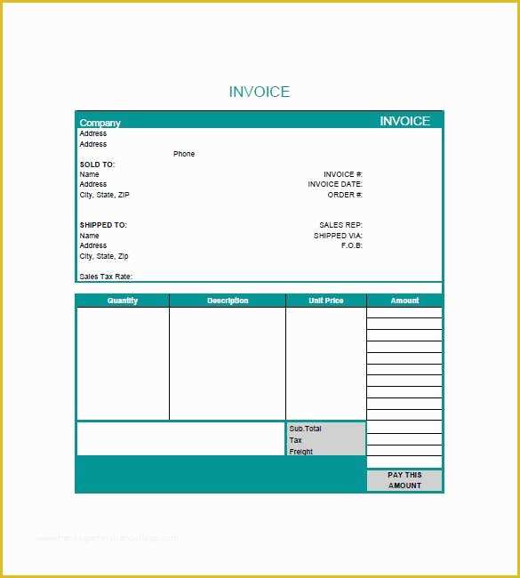 Cool Invoice Template Free Of Cool Invoice Template Free