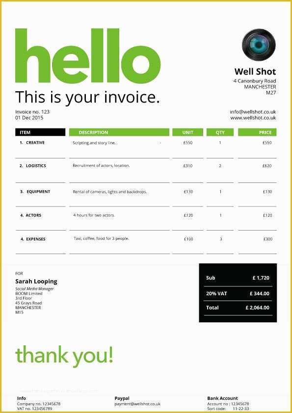 Cool Invoice Template Free Of Cool Invoice Template Free southbay Robot – Batayneh