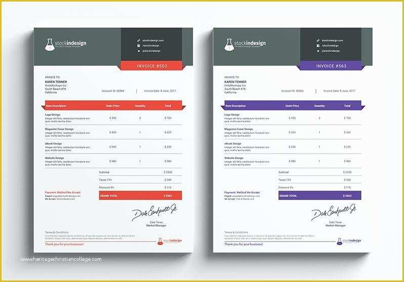 Cool Invoice Template Free Of Cool Invoice Template