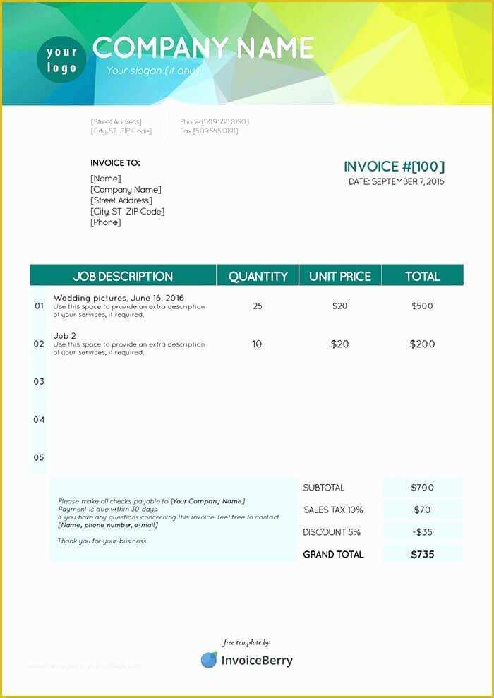 Cool Invoice Template Free Of Free Invoice Templates Excel Best Template Mac Cool Rent